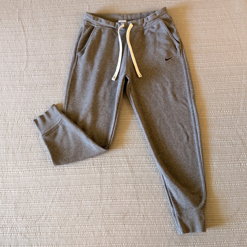 Nike Dri-FIT Womens Jogger Sweatpants Gray Heathered Athletic Pants Size‎ Small